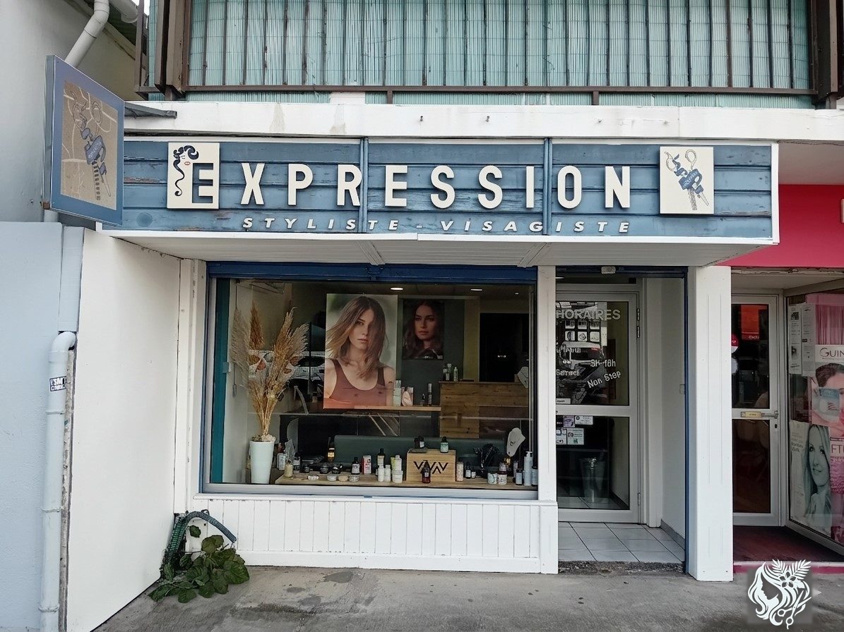 Façade du salon Expression Coiffure à Saint-Paul